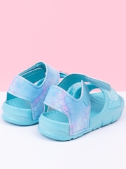 Vanilla Underground Blue Girls Little Mermaid Disney Sandals - Image 3 of 5