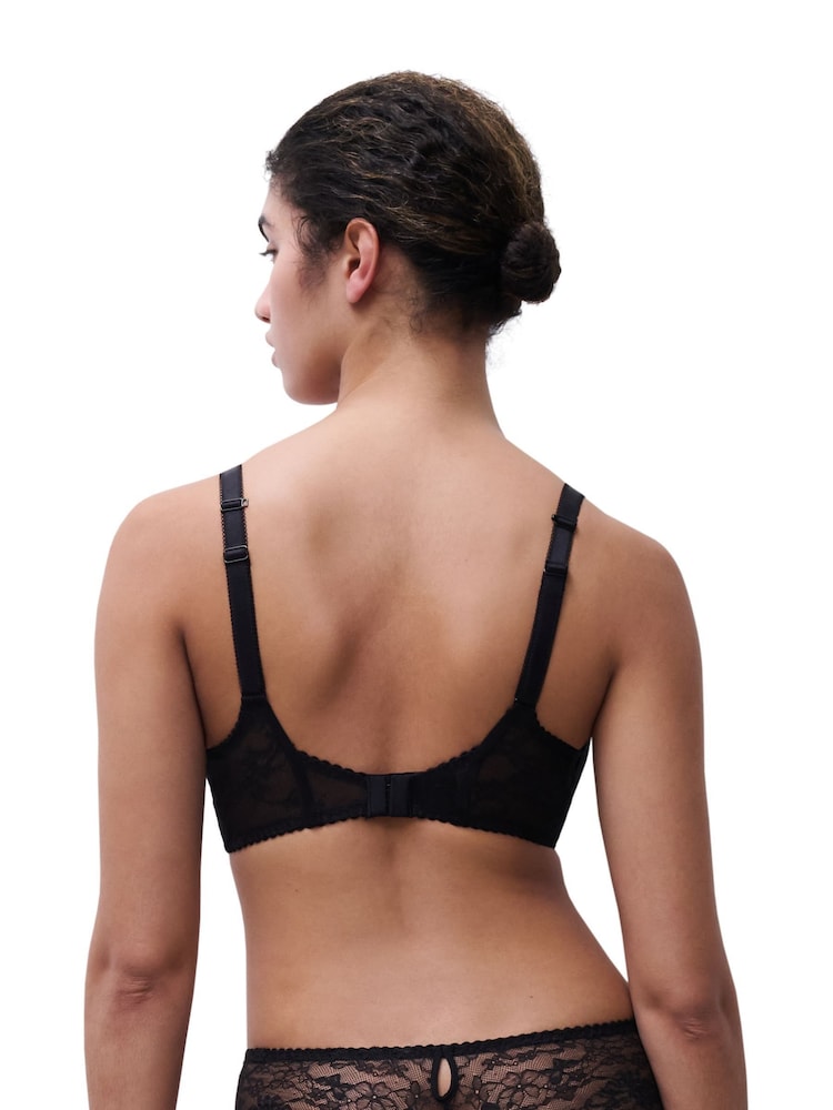 Chantelle Black Kiss Lace Plunge Underwired Bra - Image 2 of 5 Chantelle Black Kiss Lace Plunge Underwired Bra - Image 2 of 5