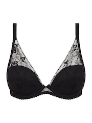 Chantelle Black Kiss Lace Plunge Underwired Bra - Image 5 of 5
