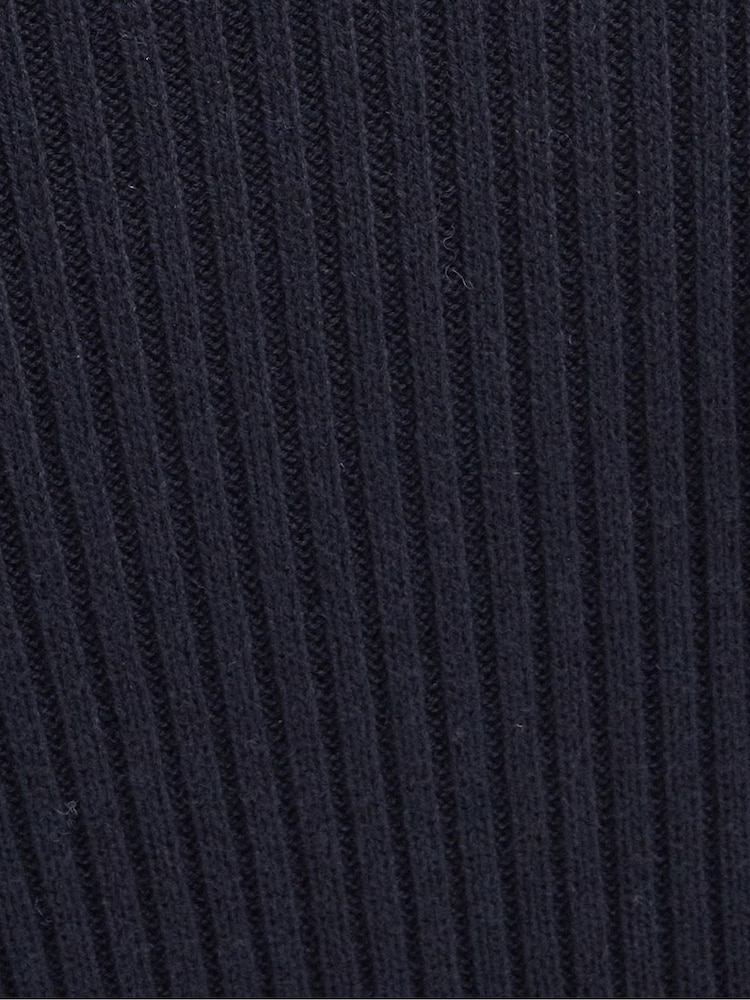 Barbour® Navy Francis Knitted 100% Cotton Midi Dress - Image 1 of 1