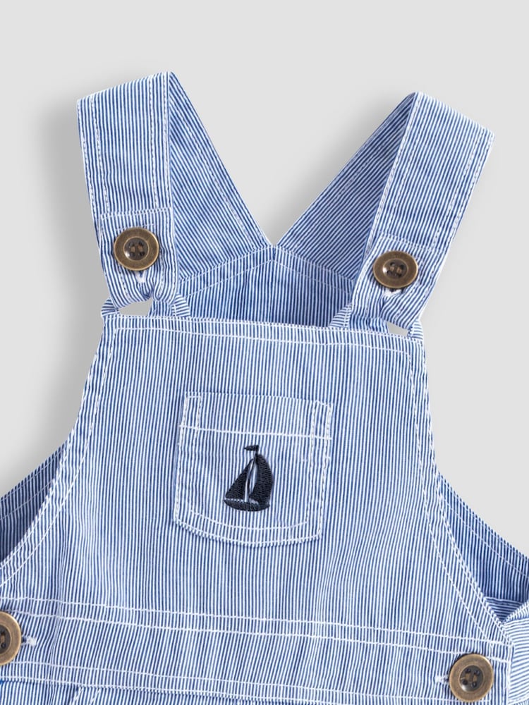 JoJo Maman Bébé Boot Latzhose mit Streifen - Bild 5 von 5 JoJo Maman Bébé Boot Latzhose mit Streifen - Bild 5 von 5