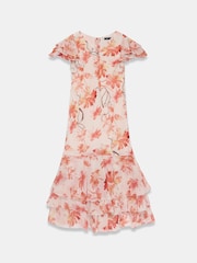 Mint Velvet Pink Floral Print Midi Dress - Image 7 of 8