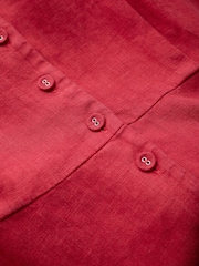 Seasalt Cornwall Pink Carved Wood Linen Dress - Image 8 of 8