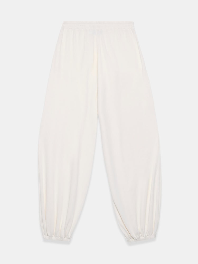 Mint Velvet White Jersey Balloon Trousers - Image 8 of 8