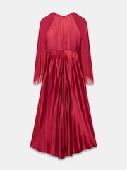 Mint Velvet Red Cape Detail Maxi Dress - Image 7 of 7