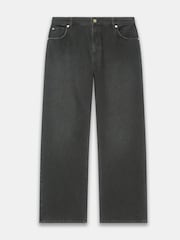 Mint Velvet Black Washed Straight Jeans - Image 7 of 8