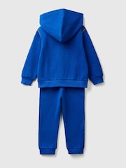 Benetton Boys Blue Contrast Zip Tracksuit Set - صورة 2 من 3