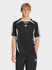 adidas Black Teamgeist Adicolor T-Shirt - Image 1 of 6