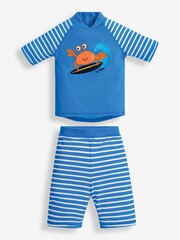 JoJo Maman Bébé Crab Kids 2-Piece Sun Protection Suit - Image 1 of 4