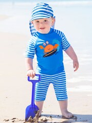 JoJo Maman Bébé Crab Kids 2-Piece Sun Protection Suit - Image 4 of 4