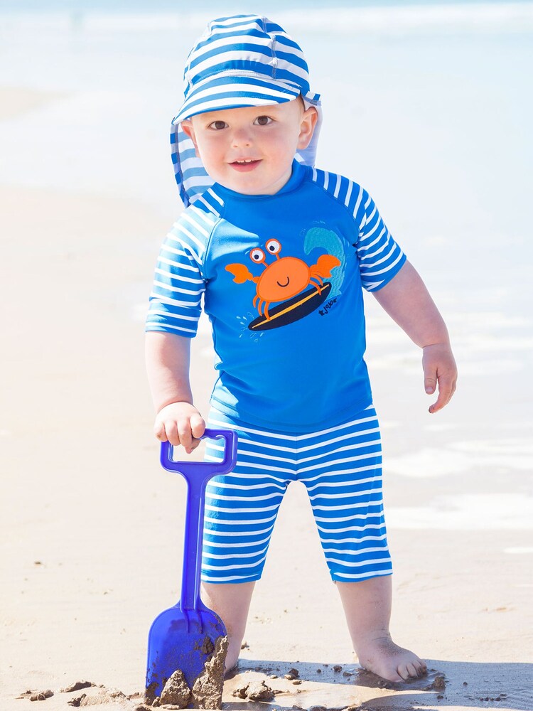 JoJo Maman Bébé Crab Kids 2-Piece Sun Protection Suit - Image 4 of 4