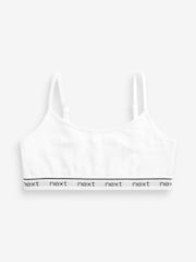 Black/White/Grey Strappy Crop Top 3 Pack (5-16yrs) - Image 2 of 5