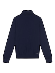 U.S. Polo Assn. Blue Mens Roll Neck Jumper - Image 6 of 8