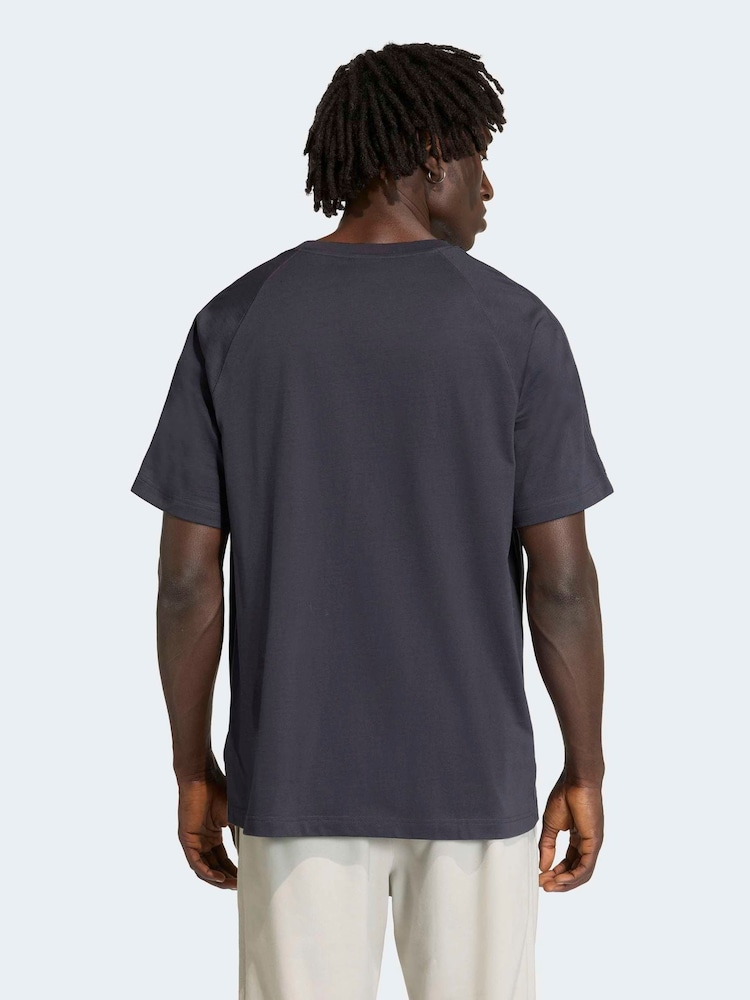 adidas Originals Grey Premium Essentials T-Shirt - Image 2 of 6 adidas Originals Grey Premium Essentials T-Shirt - Image 2 of 6