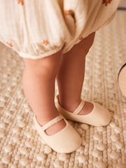 Neutral Ballet Baby Shoes (0-24mths) - Image 1 of 7