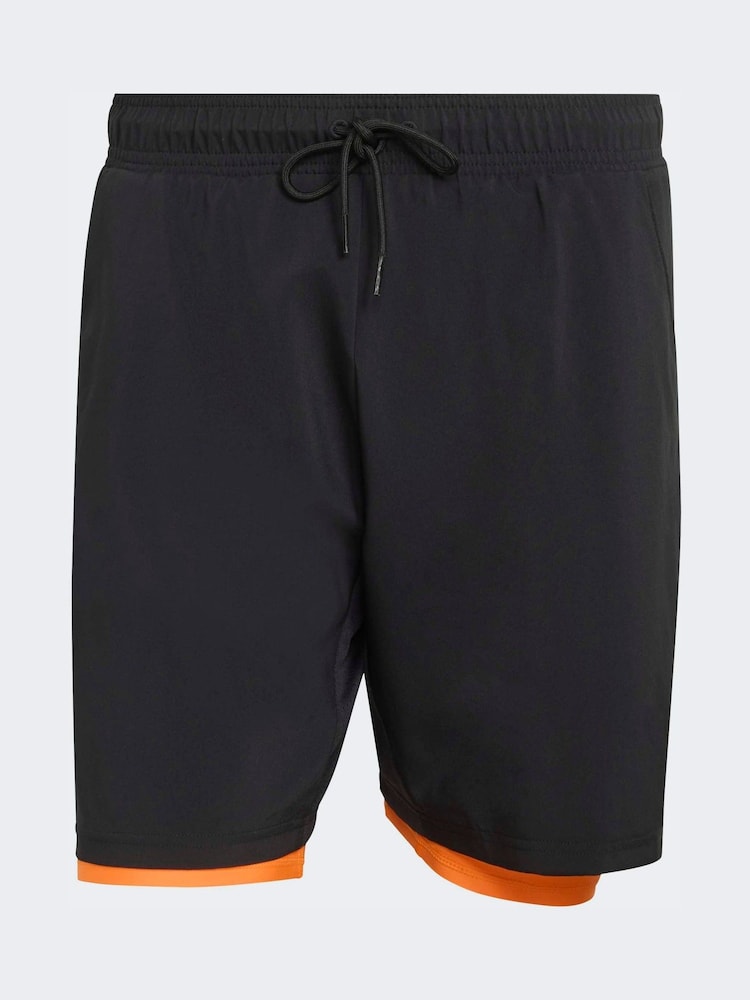 adidas Black Club Tennis Climacool 2-In-1 Shorts - Image 6 of 6 adidas Black Club Tennis Climacool 2-In-1 Shorts - Image 6 of 6