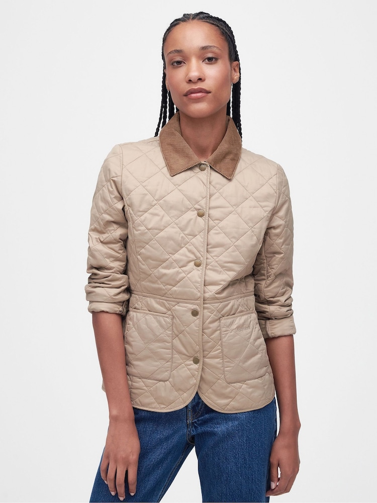 Barbour® Pink Deveron Diamond Quilt Lightweight Jacket - Image 1 of 9