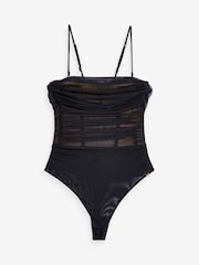 Lipsy сетчатое боди со сборками - Изображение 5 из 6