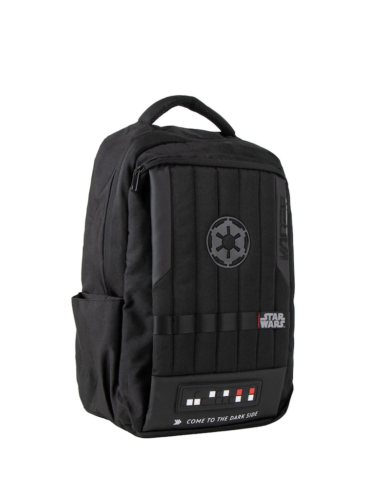 Peers Hardy Black Casual Technical Backpack with Darth Vader-Inspired Design - Image 1 of 7 Peers Hardy Black Casual Technical Backpack with Darth Vader-Inspired Design - Image 1 of 7