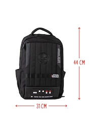 Peers Hardy Black Casual Technical Backpack with Darth Vader-Inspired Design - Image 2 of 7