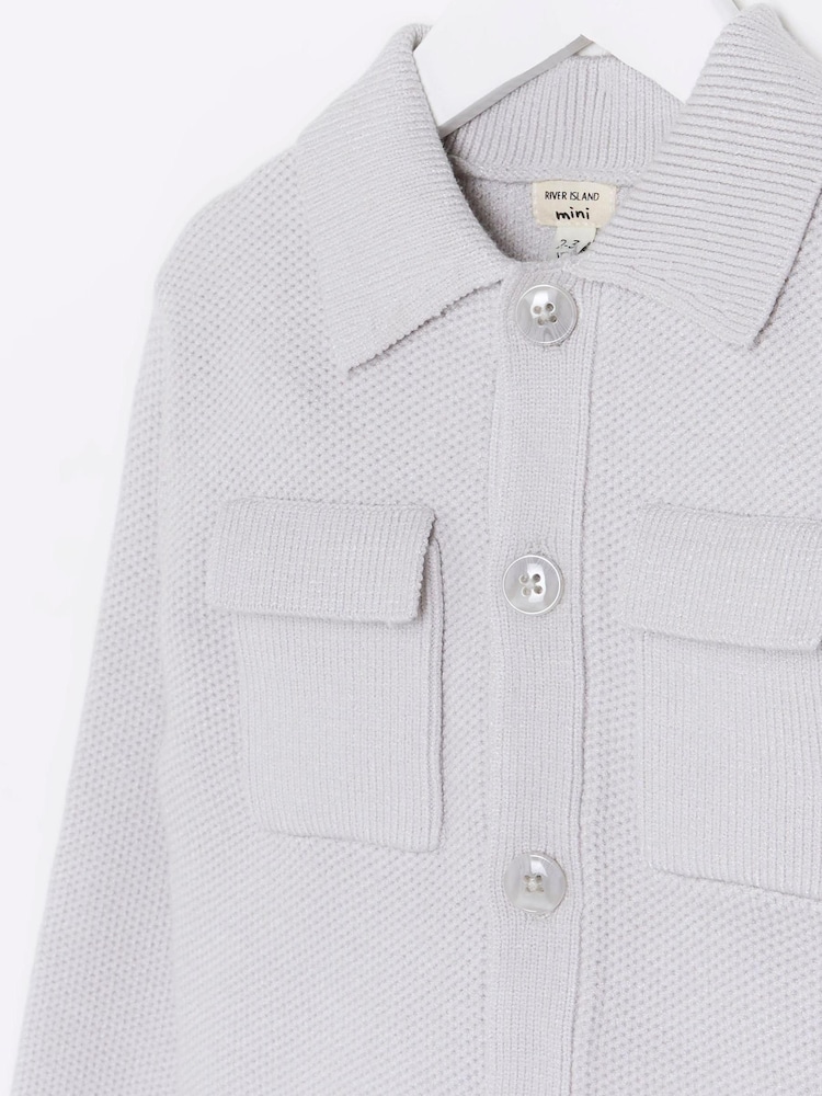 River Island Grey Boys Pocket Shirt And Trousers Set - Image 4 of 4