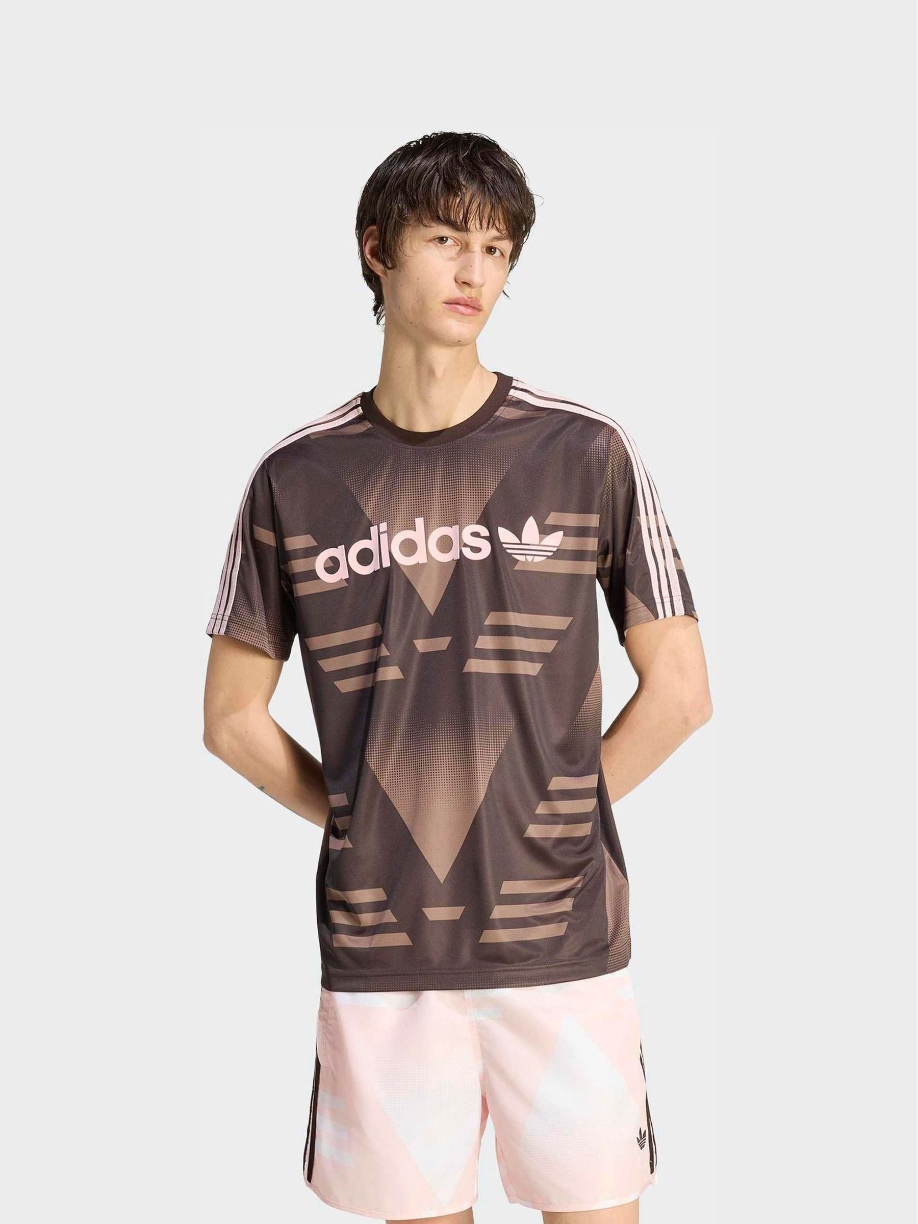 Buy adidas Originals Brown Bruised Banana Loose Sponsored Jersey