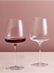 Anton Studio Designs Set of 2 Clear Juno Red Wine Spritz Glasses - Image 1 of 5