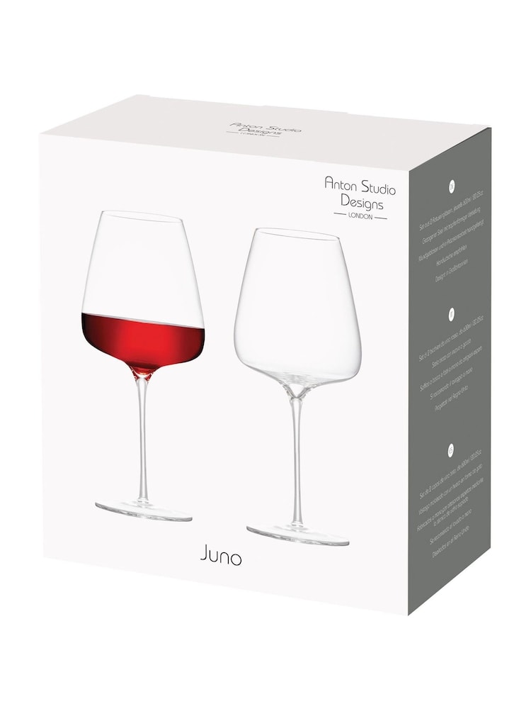Anton Studio Designs Set of 2 Clear Juno Red Wine Spritz Glasses - Image 5 of 5 Anton Studio Designs Set of 2 Clear Juno Red Wine Spritz Glasses - Image 5 of 5