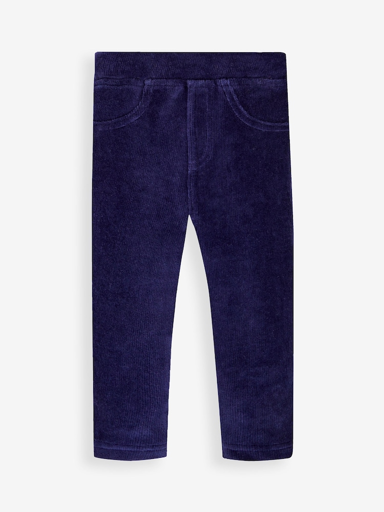 Azul marino y rosa fucsia - JoJo Maman Bébé 2-Pack Jersey Cord Leggings - Imagen 2 de 10