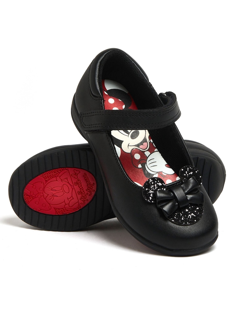 Character Black Minnie Mouse School Shoes - Image 1 of 5