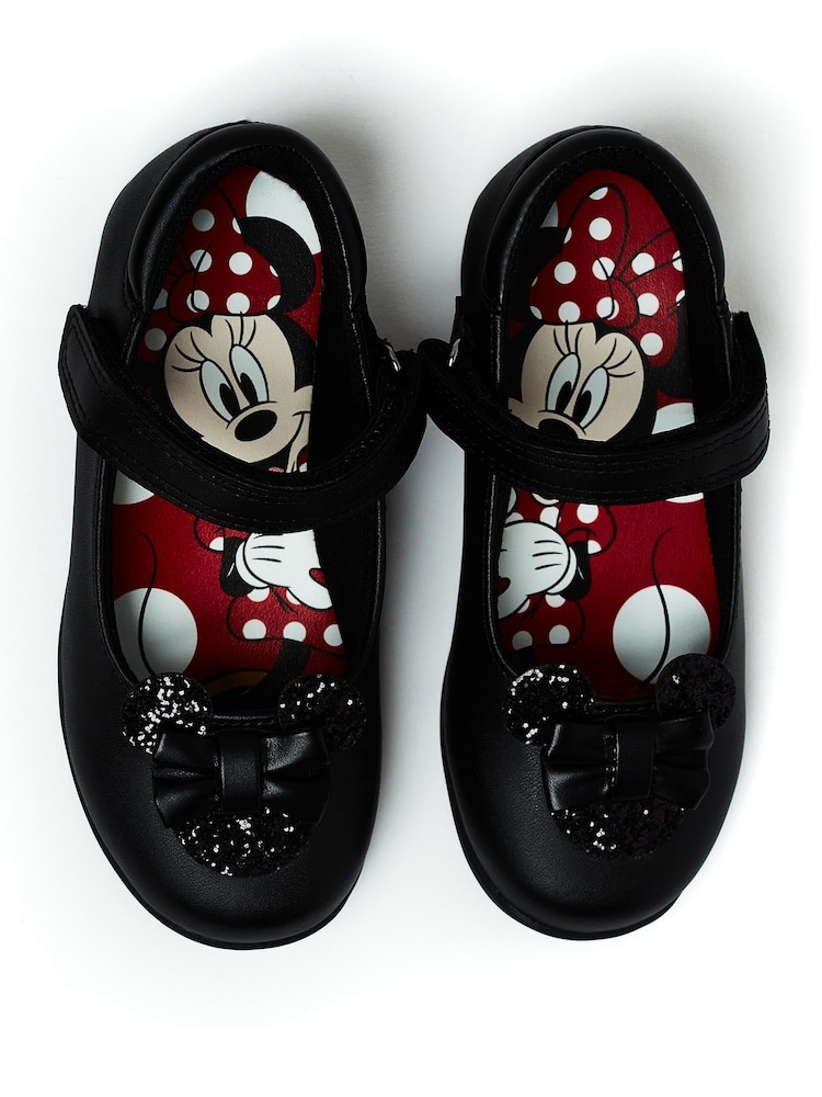Character Black Minnie Mouse School Shoes - Image 4 of 5
