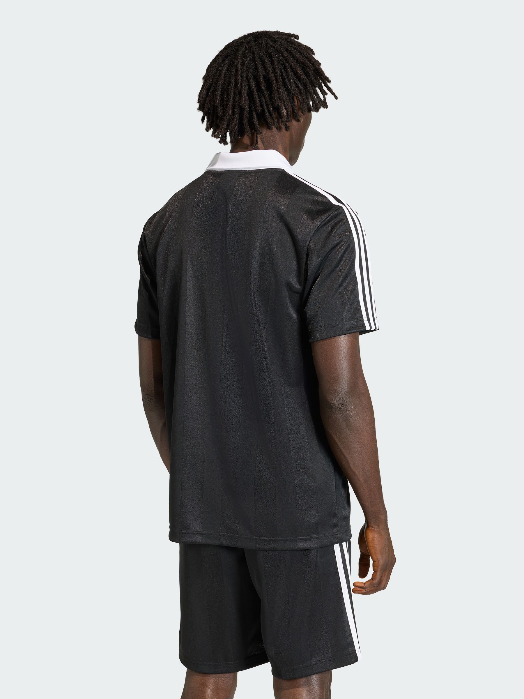 Buy adidas Originals Black Archive Collar Engineered Jersey from