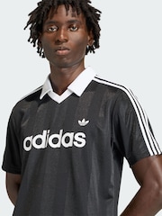adidas Originals Black Archive Collar Engineered Jersey - Image 3 of 5