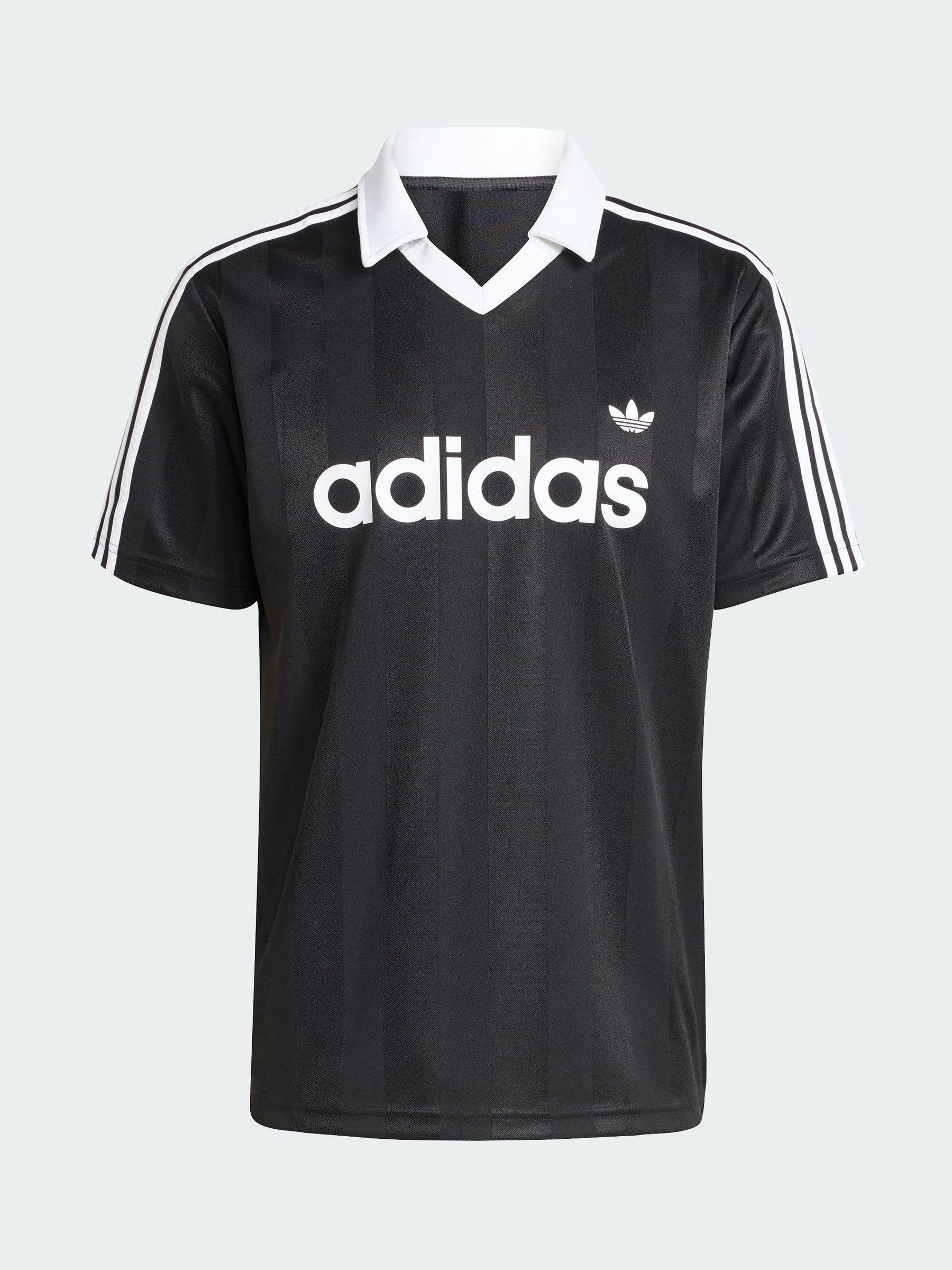 Buy adidas Originals Black Archive Collar Engineered Jersey from