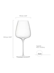 Anton Studio Designs Set of 2 Clear Juno White Wine Spritz Glasses - Image 4 of 5