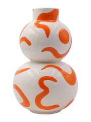 Que Rico Orange Isla  Vase Isla Sol Y Sombra - Image 1 of 2
