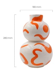 Que Rico Orange Isla  Vase Isla Sol Y Sombra - Image 2 of 2