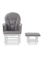 Obaby Grey Reclining Glider Nursing Chair And Stool - Image 5 of 5
