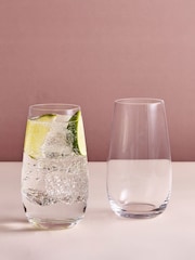 Anton Studio Designs Set of 2 Clear Juno Highball Tumblers - Image 1 of 5