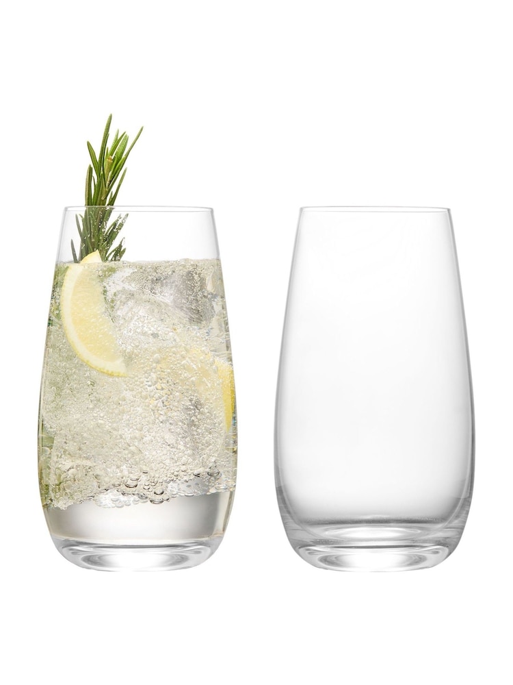 Anton Studio Designs Set of 2 Clear Juno Highball Tumblers - Image 2 of 5 Anton Studio Designs Set of 2 Clear Juno Highball Tumblers - Image 2 of 5