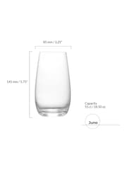 Anton Studio Designs Set of 2 Clear Juno Highball Tumblers - Image 4 of 5