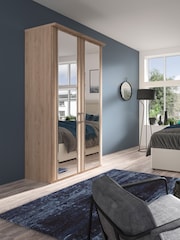 Wiemann Holm Oak Torquay Mirror Double Semi Fitted Wardrobe - Image 1 of 4