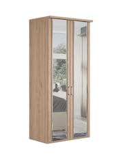 Wiemann Holm Oak Torquay Mirror Double Semi Fitted Wardrobe - Image 2 of 4