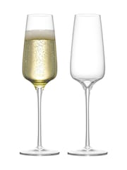 Anton Studio Designs Set of 2 Clear Juno Champagne Flutes - Image 2 of 5