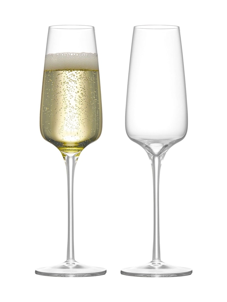 Anton Studio Designs Set of 2 Clear Juno Champagne Flutes - Image 2 of 5