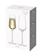 Anton Studio Designs Set of 2 Clear Juno Champagne Flutes - Image 4 of 5