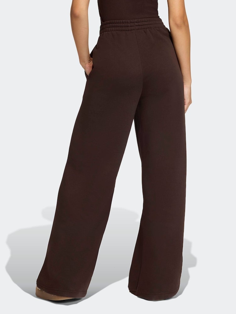 adidas Originals Brown Essentials Wide Leg Trousers - Image 2 of 6
