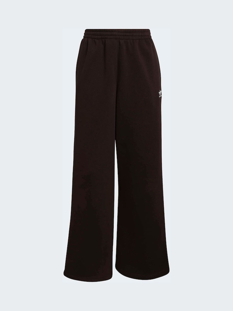 adidas Originals Brown Essentials Wide Leg Trousers - Image 6 of 6