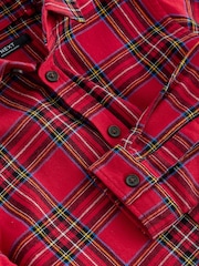 Red Tartan 100% Cotton Long Sleeve Check Shirt (3-16yrs) - Image 7 of 7