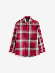 Red Check 100% Cotton Long Sleeve Check Shirt (3-16yrs) - Image 1 of 3